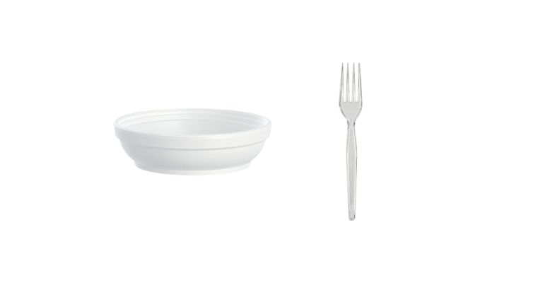 Plates, Cups & Cutlery